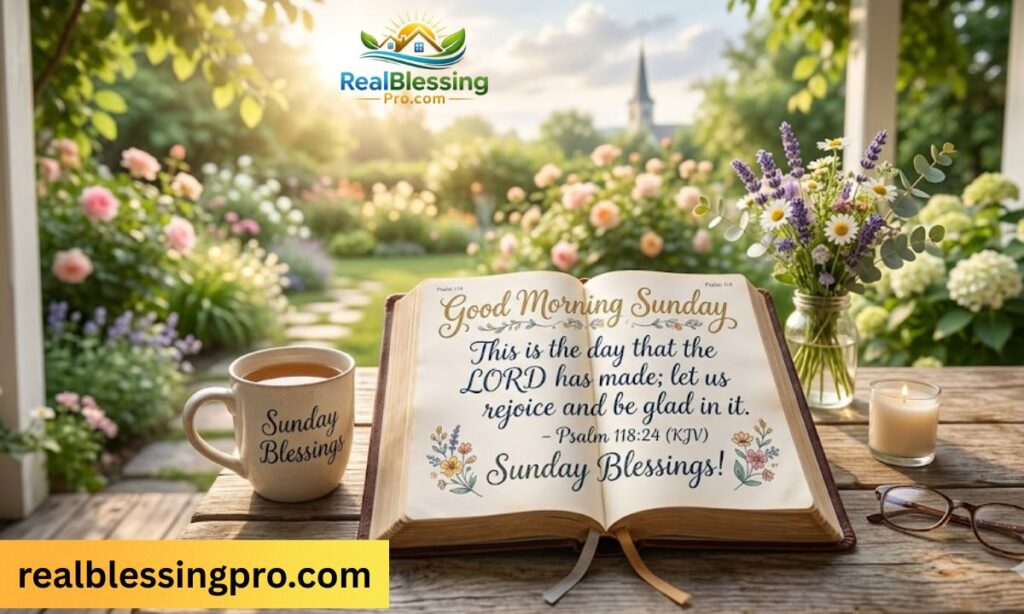 Beautiful Good Morning Sunday Blessings Bible Verse