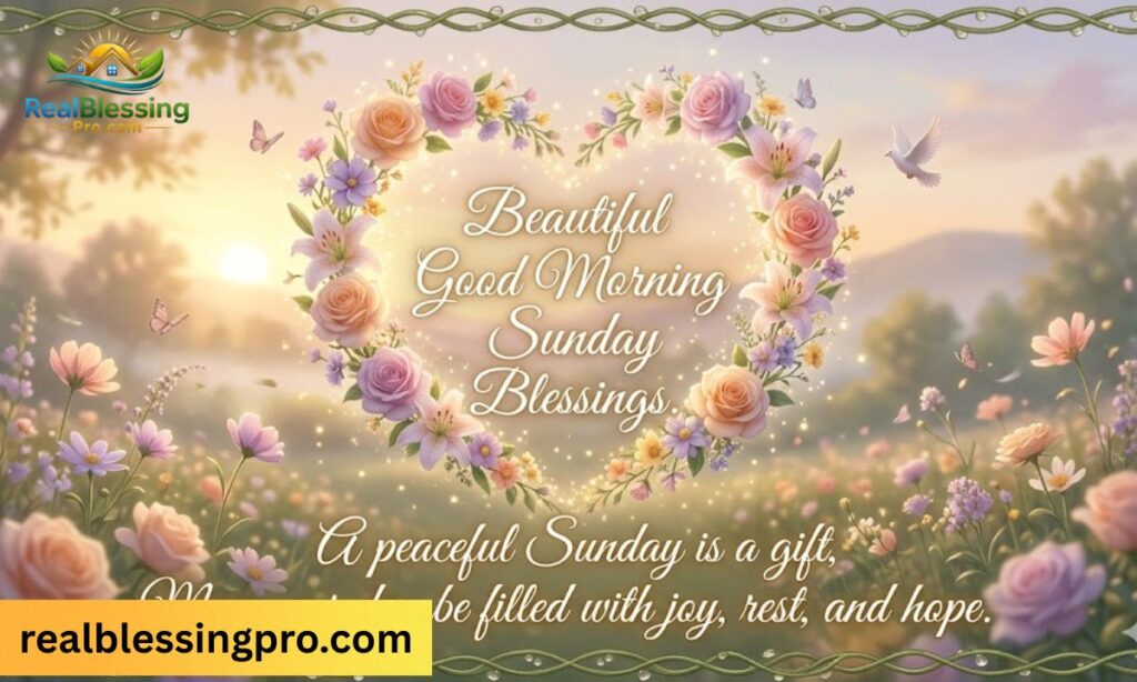 Beautiful Good Morning Sunday Blessings GIF