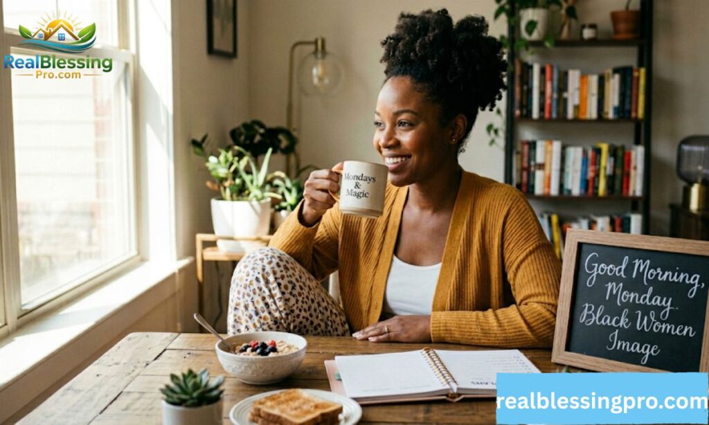 Good Morning Monday Black Women Image