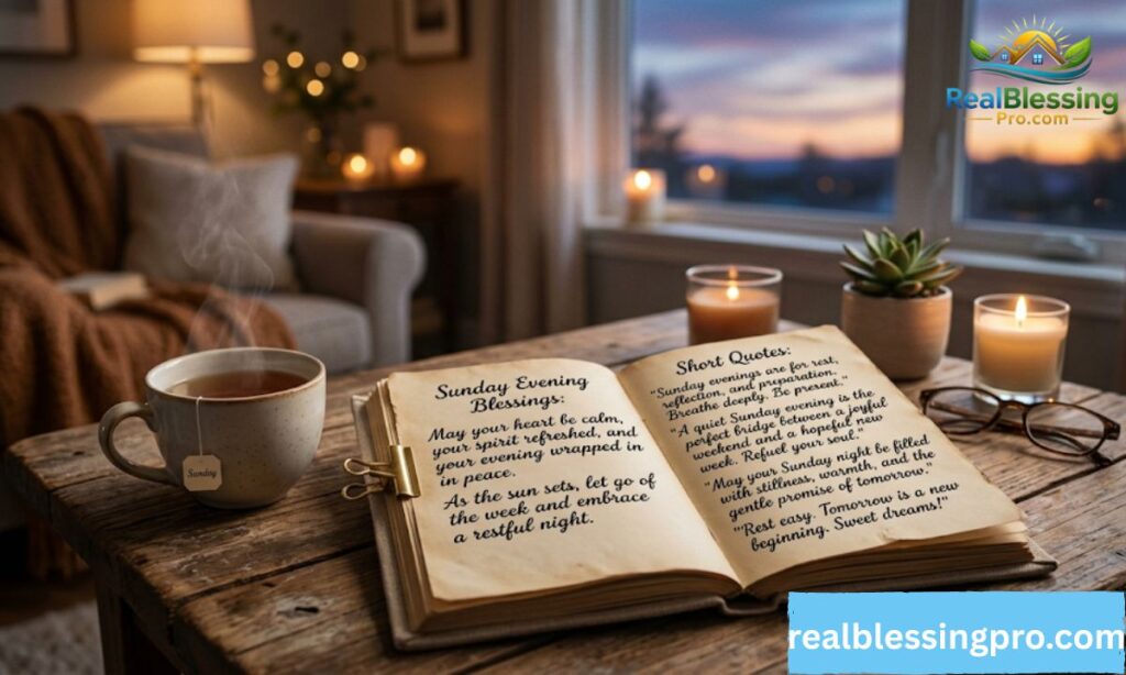 Short sunday evening quotes & blessings