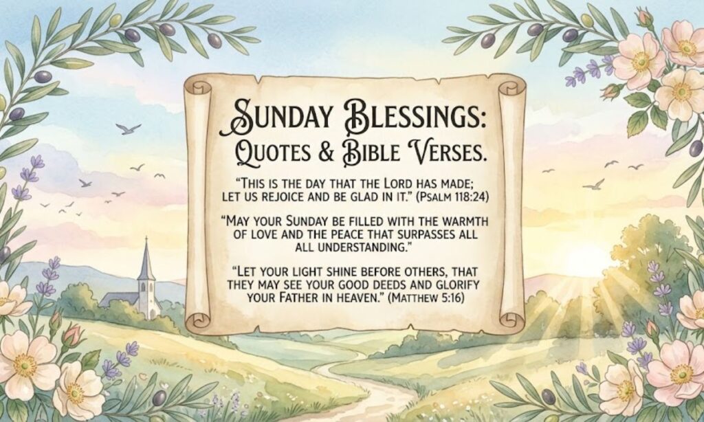 Sunday Blessings Quotes & Bible Verses