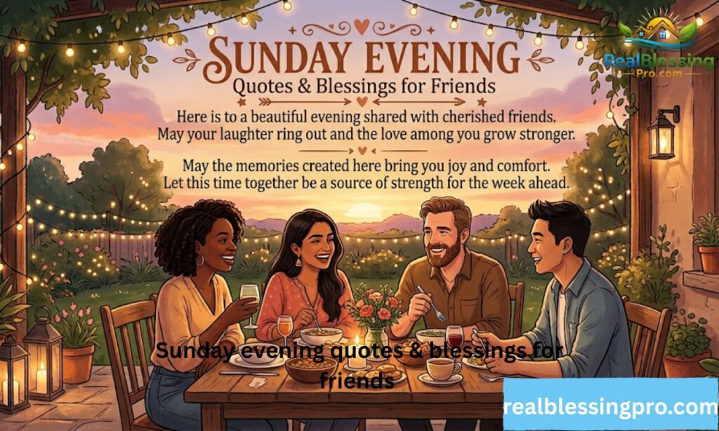 Sunday evening quotes & blessings for friends