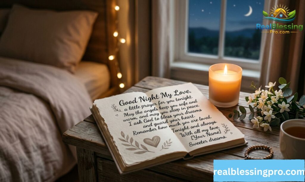 good night prayer message for my love