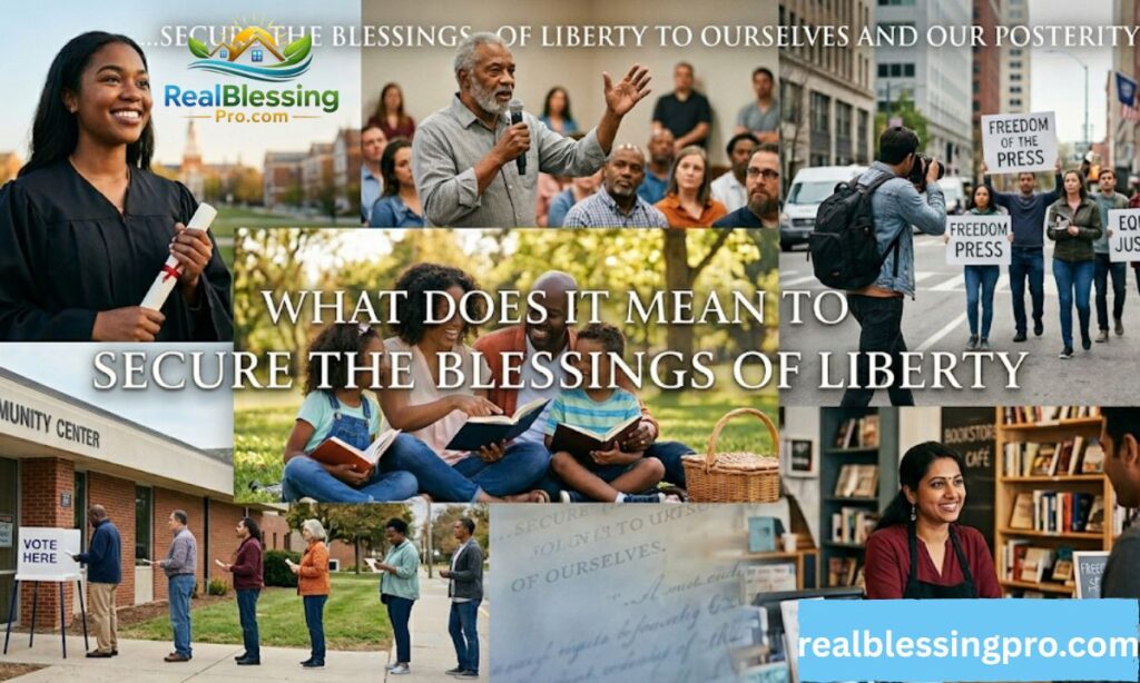 what does it mean to secure the blessings of liberty