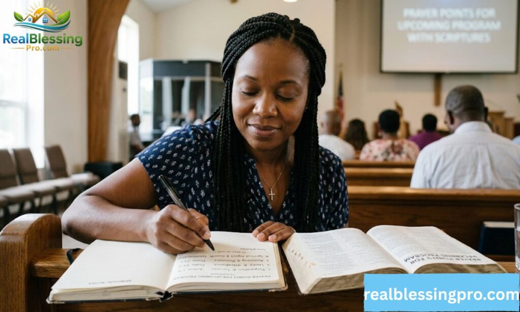 Prayer Points for Upcoming Program with Scriptures