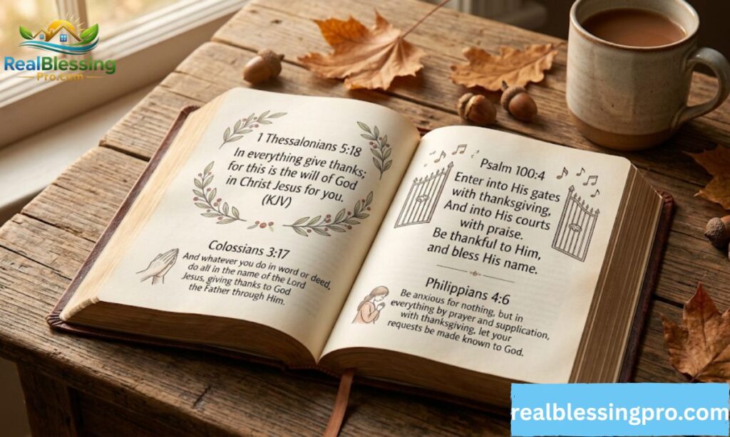 Related Bible Verses About Thanksgiving
