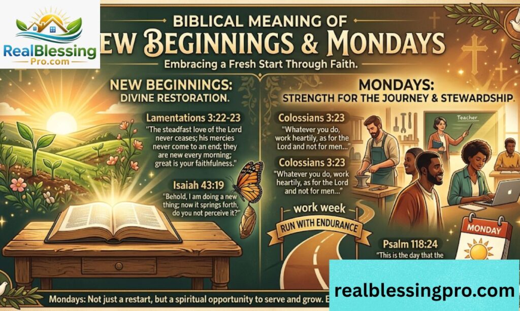 Biblical Meaning of New Beginnings and Mondays