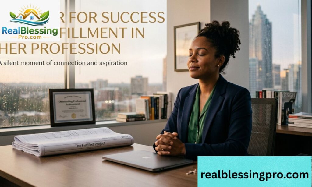 Prayer for Success and Fulfillment in Her Profession A Prayer for Success and Fulfillment in Her Profession