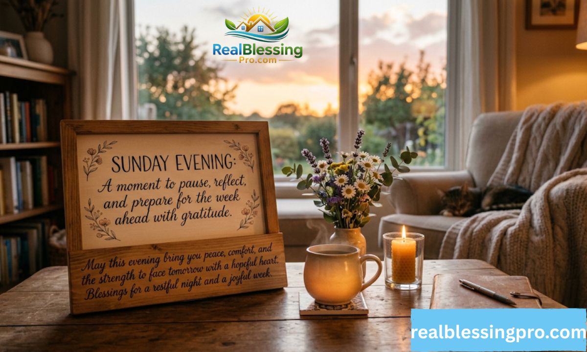Sunday Evening, Quotes & Blessings
