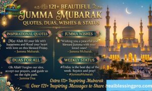 121+ Beautiful Jumma Mubarak Quotes, Duas, Wishes & Status