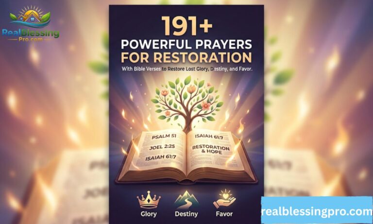 191+ Powerful Prayers for Restoration with Bible Verses to Restore Lost Glory, Destiny, and Favor
