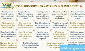 256+ Best Happy Birthday Wishes in Simple Text Heartfelt & Easy Messages for Everyone