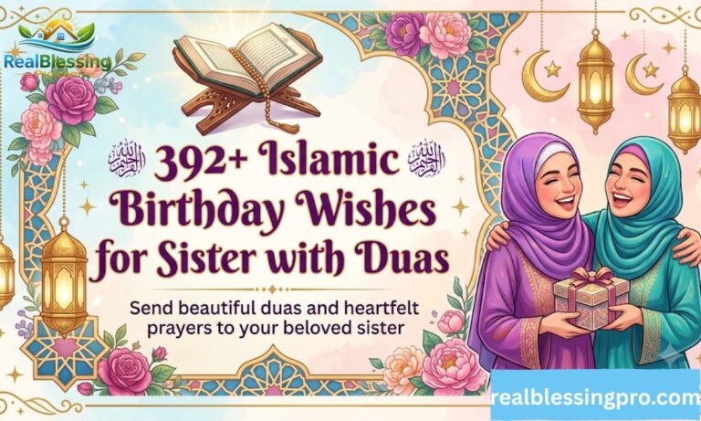 392+ Islamic Birthday Wishes for Sister with Duas