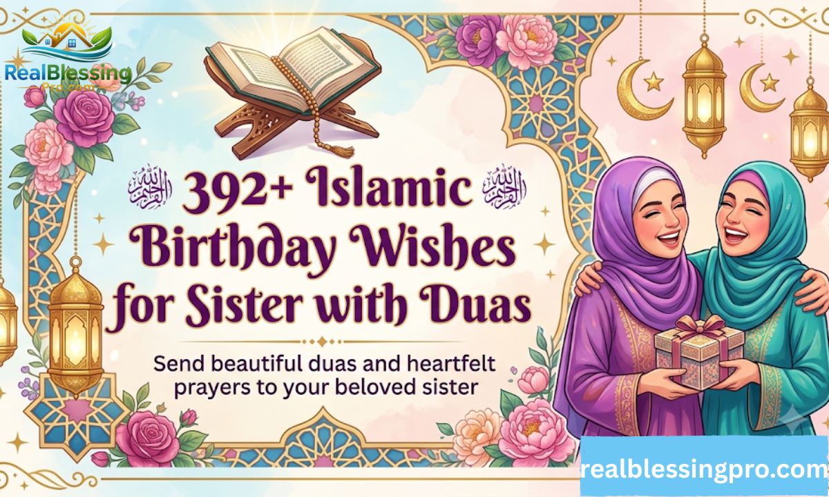 392+ Islamic Birthday Wishes for Sister with Duas
