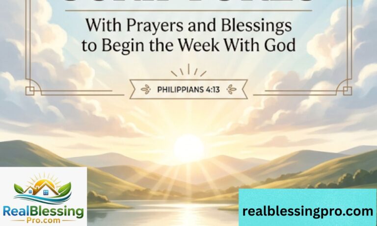 54+ Uplifting Monday Scriptures with Prayers and Blessings to Begin the Week With God
